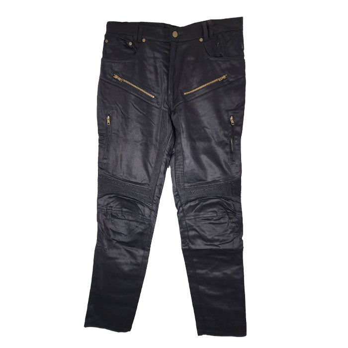 Black Biker Pants Hashza