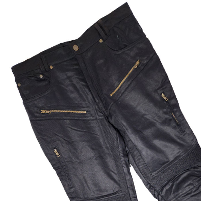 Black Biker Pants Hashza