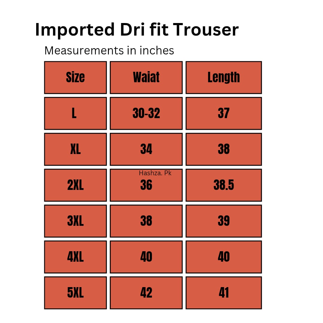 Imported Dri fit Trouser For Men In Pakistan