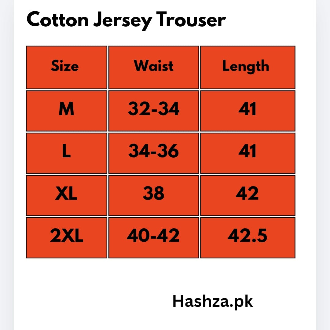 Premium Cotton Jersey Trouser For Men