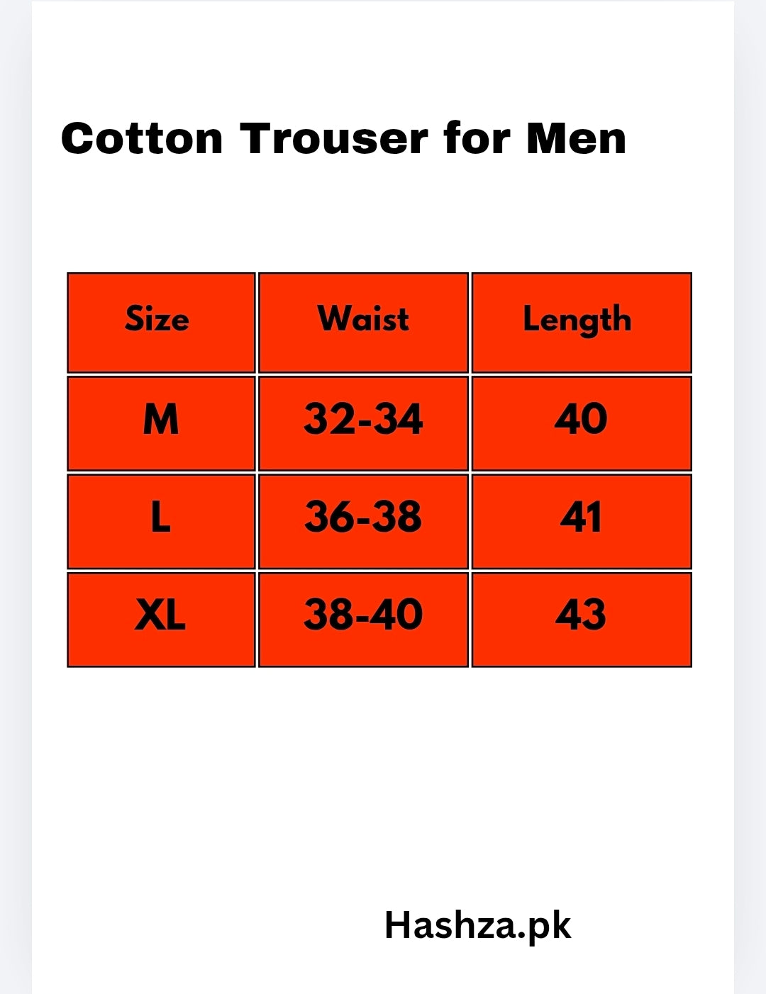 Cotton Trouser For Men