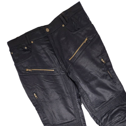 Black Biker Pants Hashza 