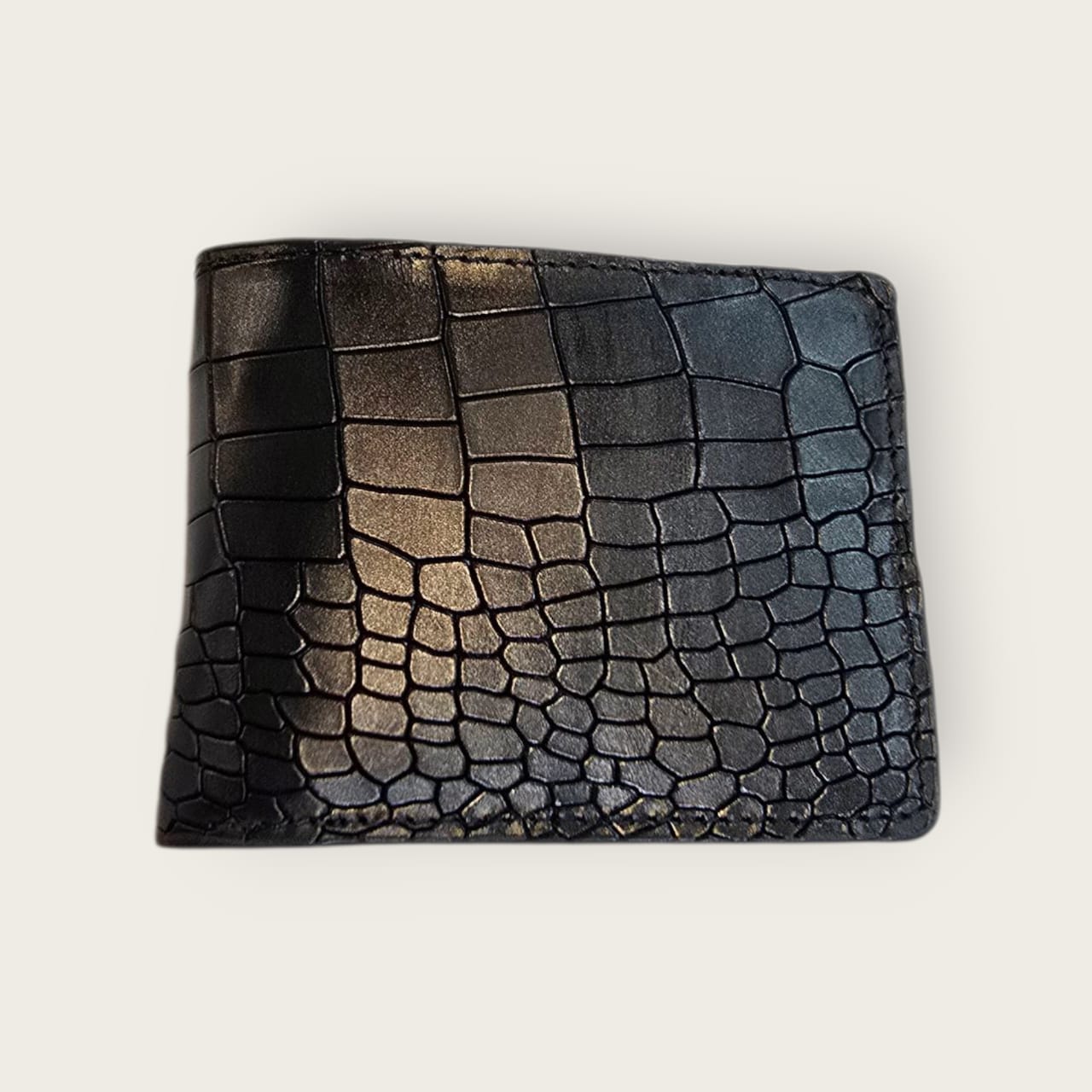 Genuine Leather Bi-Fold Wallet For Men