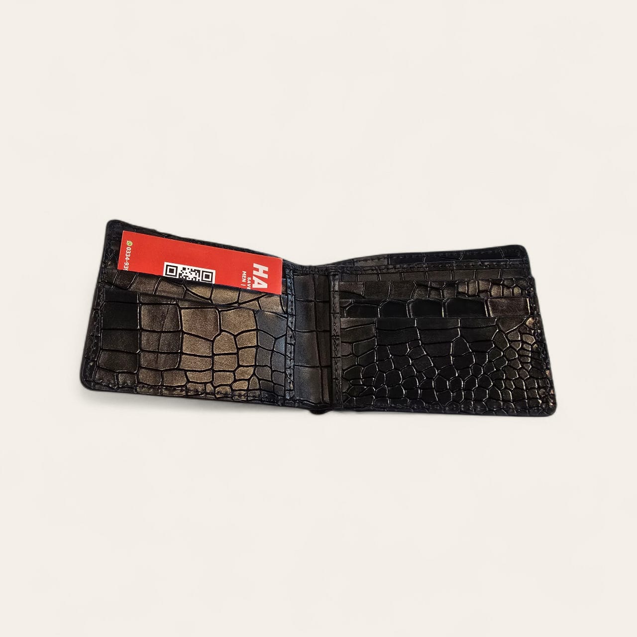 Genuine Leather Bi-Fold Wallet For Men