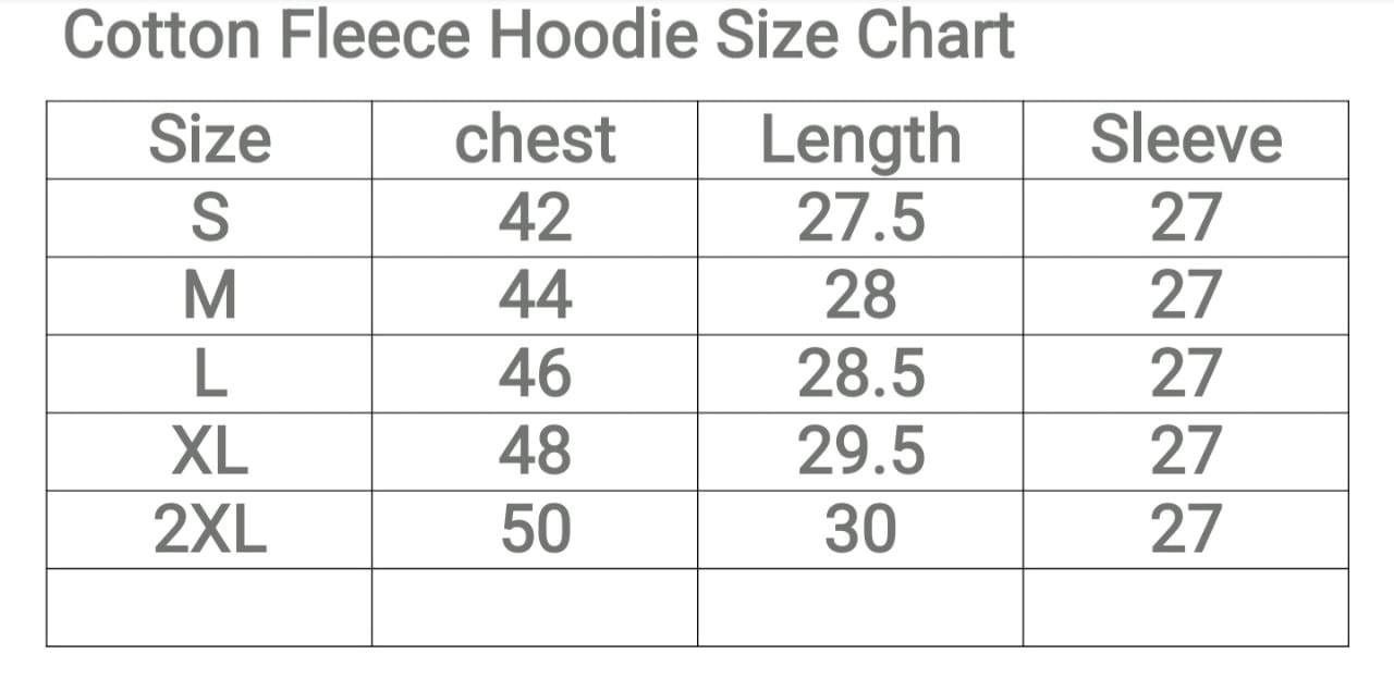 Basic Cotton Fleece Hoodie for Men