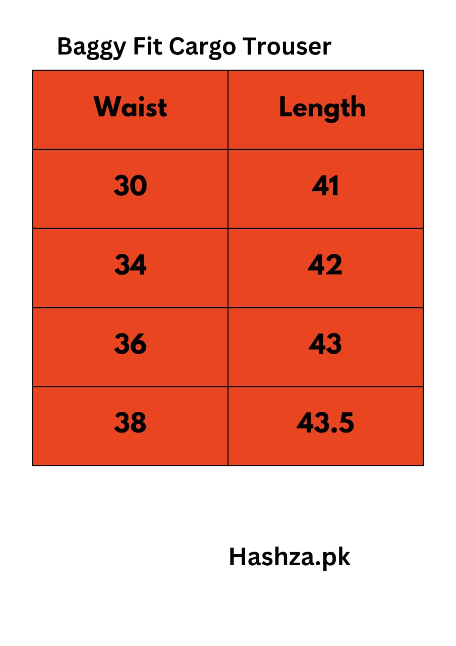 Baggy Fit Cargo Trouser For Men