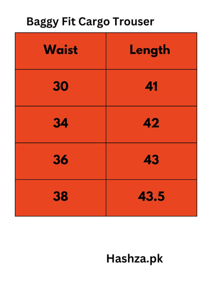 Baggy Fit Cargo Trouser For Men