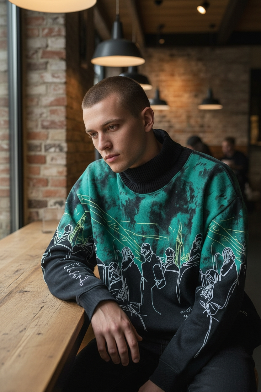 Imported Highneck Sweater for Men