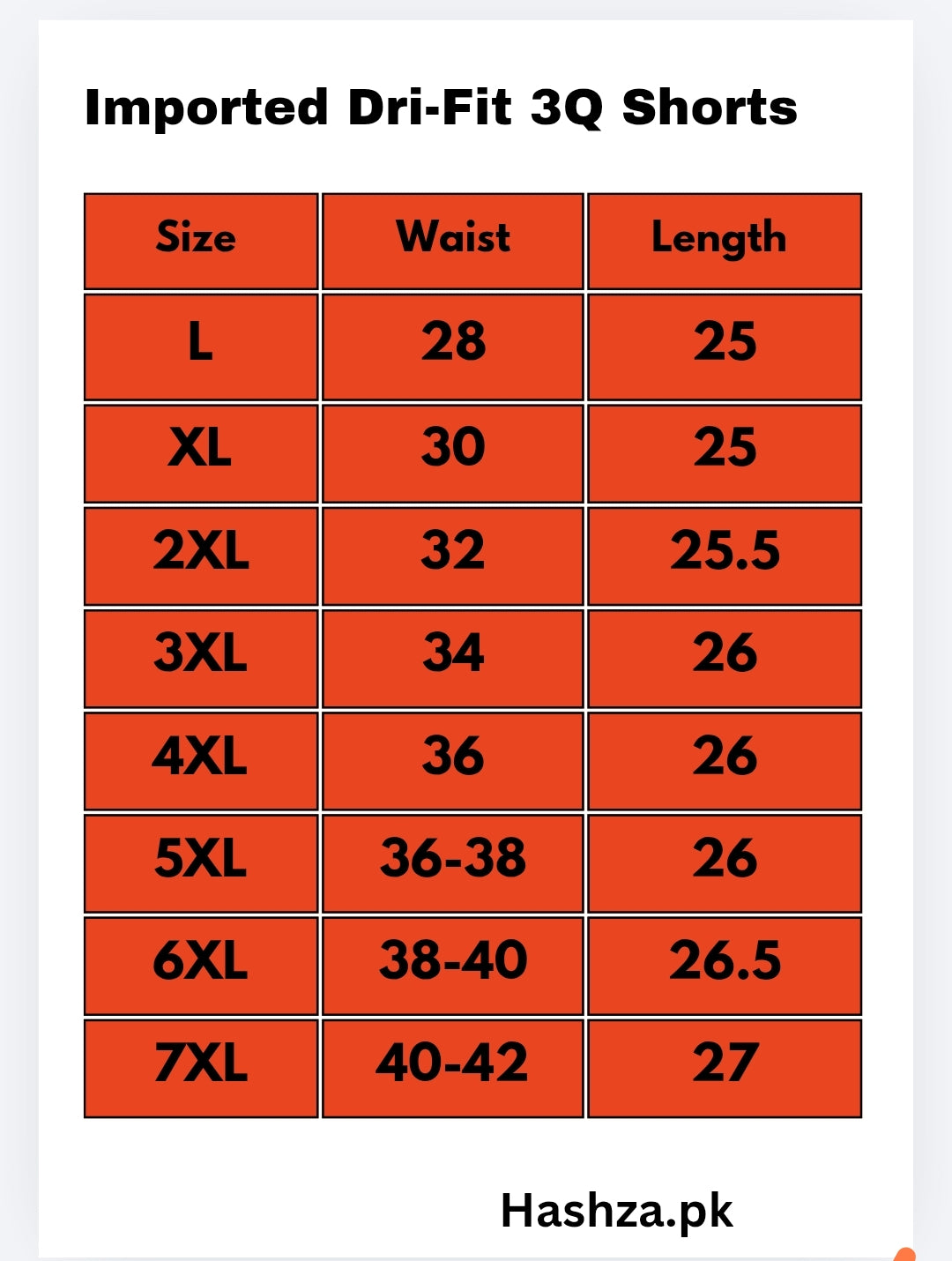 Imported Dri Fit 3Quarter Shorts