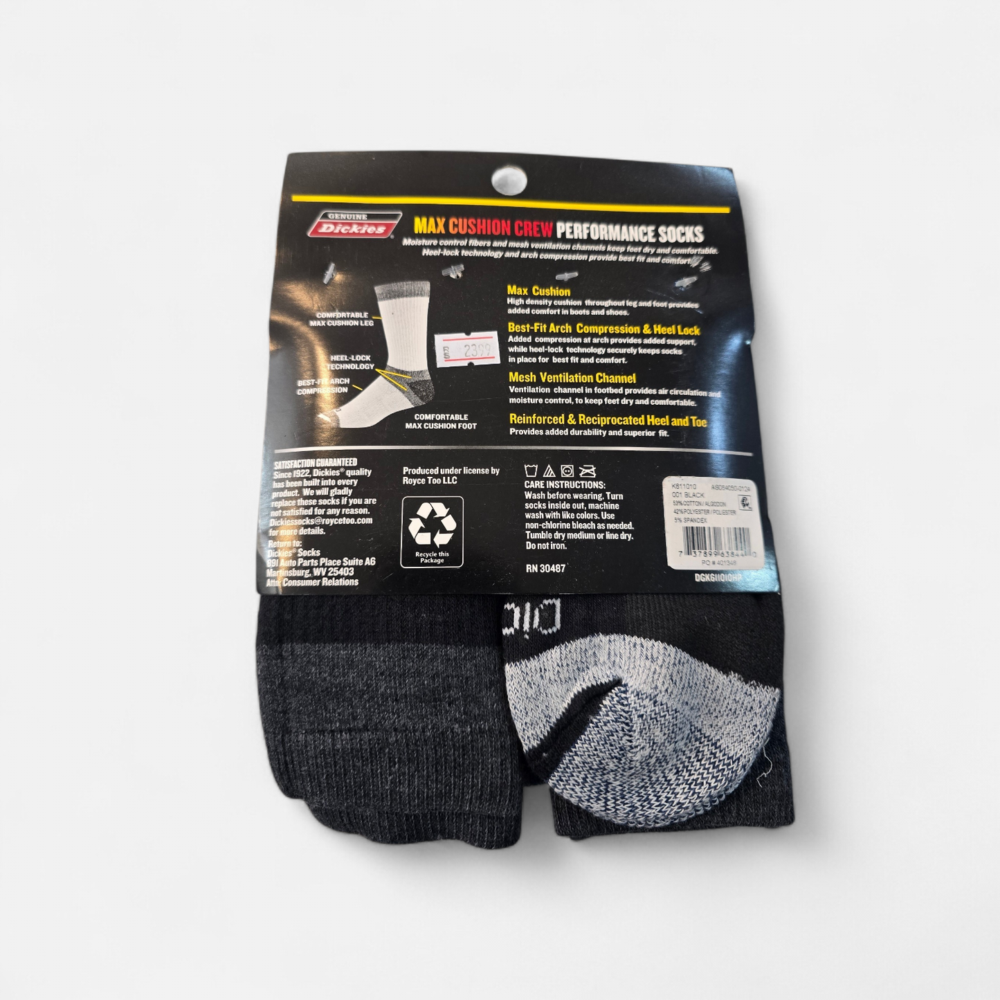 Max Cushion Crew performance Socks