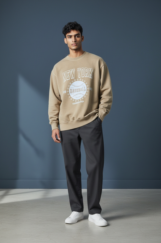 Drop Shoulder Sweat Shirt For Men