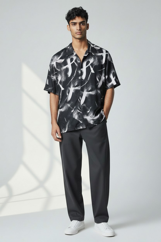 Imported Abstract Print shirt