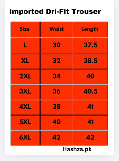 Imported Dri Fit Trouser For Men