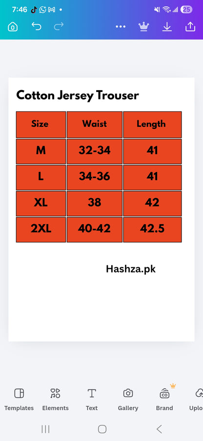 Cotton  Trouser For Men