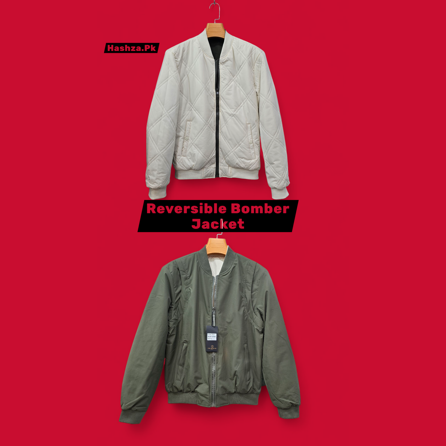 IMPORTED REVERSIBLE BOMBER JACKET FOR MEN