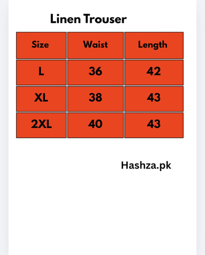 Mens Premium Linen Trouser